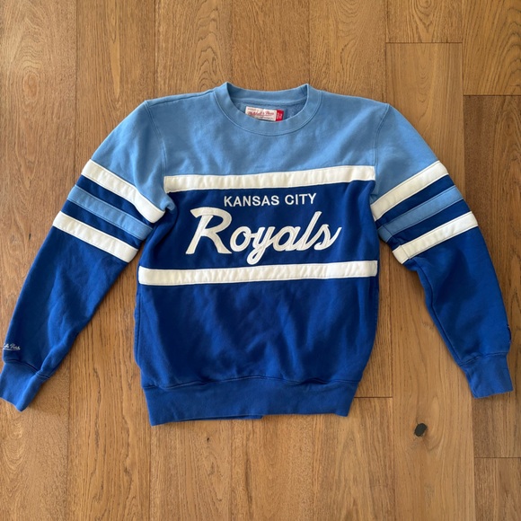 Kansas City Royals Mitchell & Ness Sweatshirt unisex Medium Retro MLB Crewneck - Picture 2 of 9